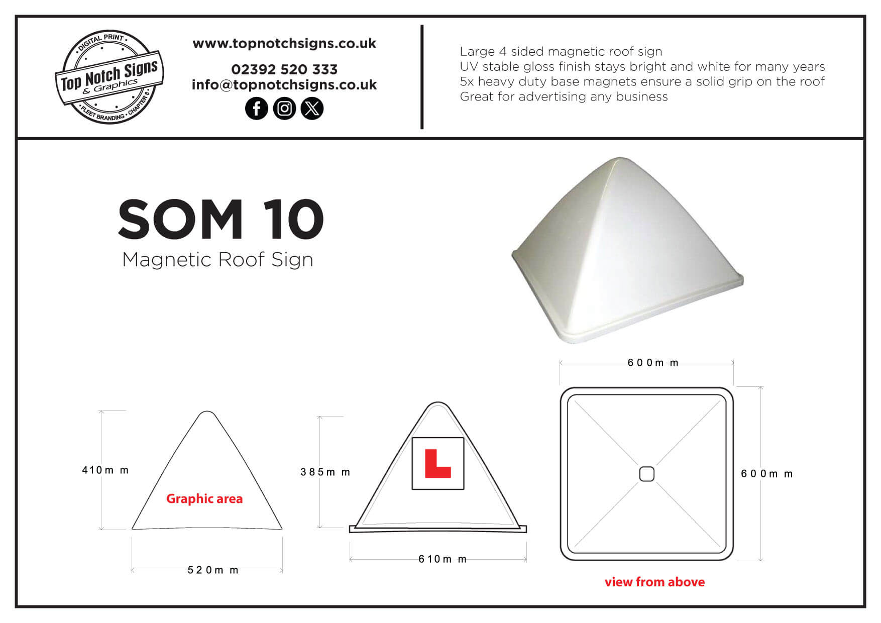 Roof sign SOM10